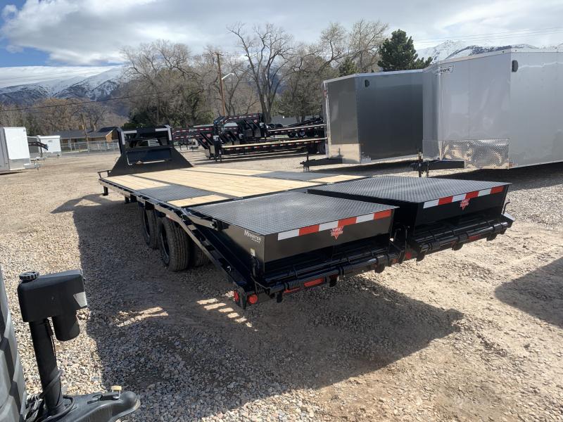 2023 PJ Trailers 28' LD Gooseneck Flatbed Trailer Wasatch Trailer