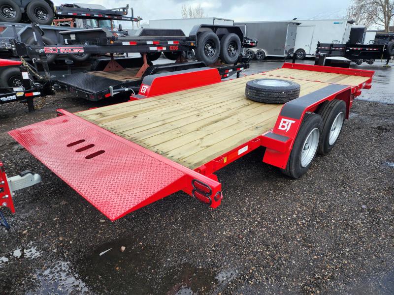 2022 Behnke 20' TA Tilt Deck Flatbed Trailer Wasatch Trailer Sales