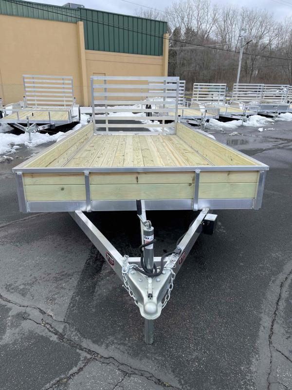 2024 MMT 7'x16'TA Wood Side Aluminum Utility Trailer Mid Michigan