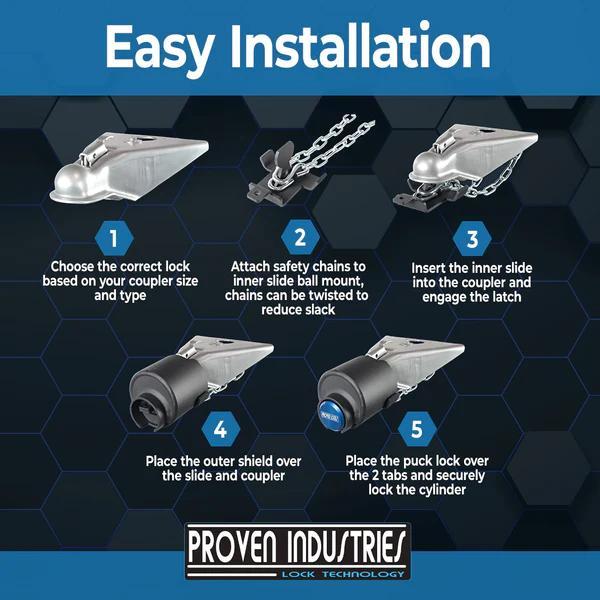 2023 Proven Lock Coupler Lock and Options 51 Trailer Sales Dump Utility, Equipment and