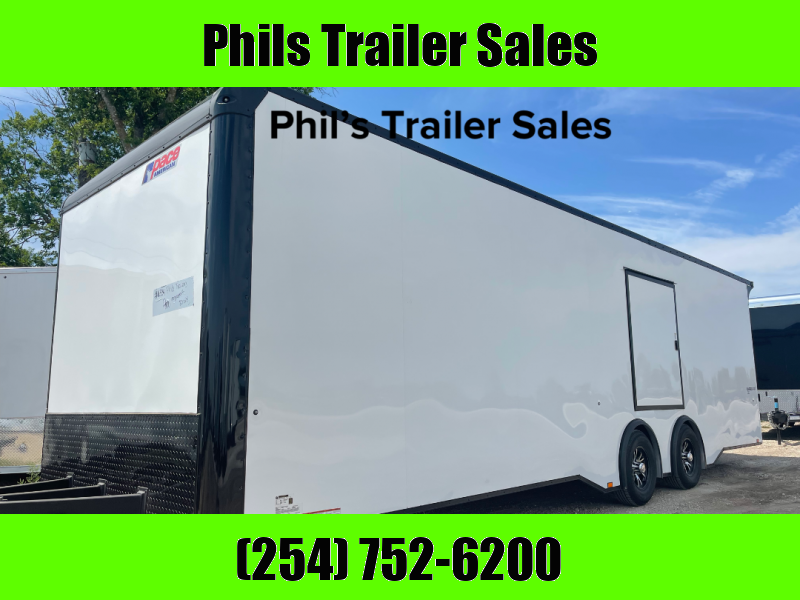 Pace American 8.5X24 7 ESCAPE DOOR ' CAR HAULER Enclosed Cargo Trailer