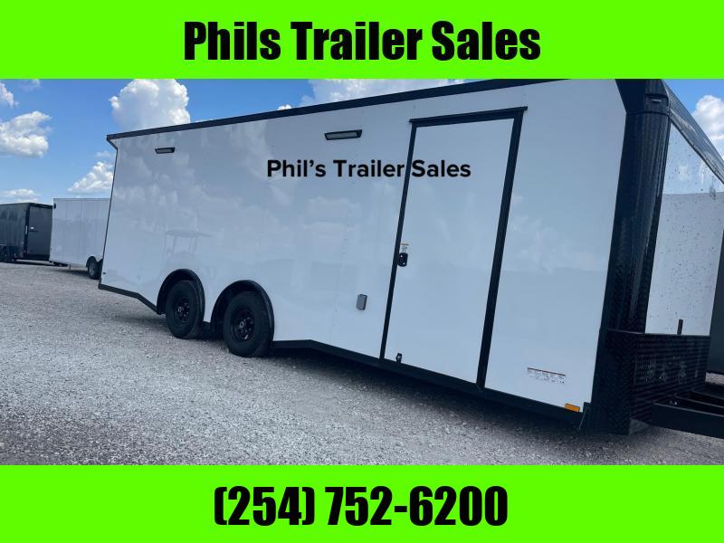 24 ENCLOSED TRAILER RACE TRAILER BLACKED OUT CAR HAULER Car / Racing