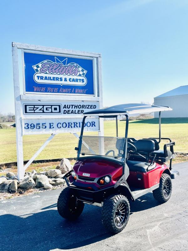 2023 EZGO Express S4 Gas Elliott's Custom Trailers and Carts in