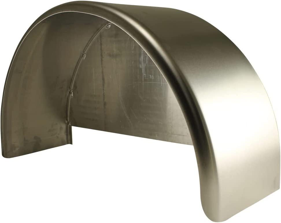 32x10 3/4 Single Axle Aluminum Trailer Fender w/ Back Plate Welded In 32x10 3/4 Single Axle Aluminum Trailer Fender w/ Back Plate Welded In