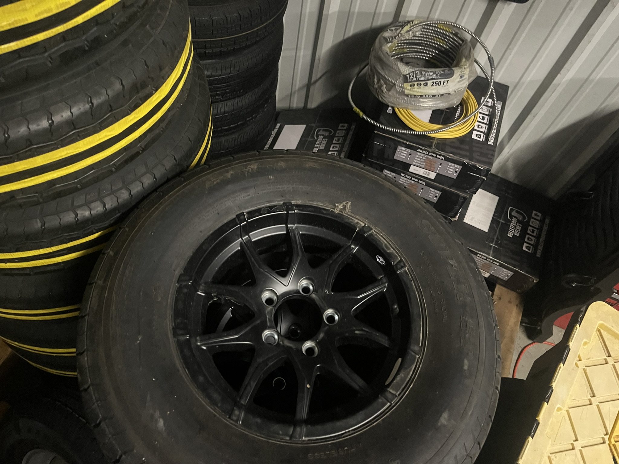 Aluma 5 Lug Black EAGLE Spare Tire