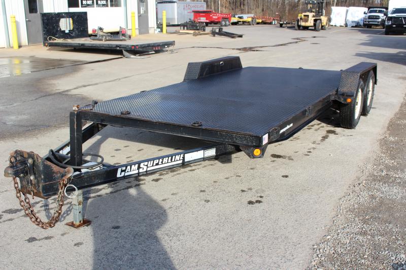2007 USED Cam Superline 18' Car Hauler 8050 GVW STEEL DECK O