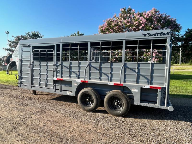 2024 Swift Built 20ft with 2ft Tack Boxes Stock / Stock Combo Trailer