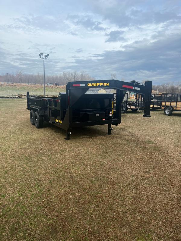 2023 Griffin GT716 Gooseneck Dump Trailer Zero Gravity Trailers in
