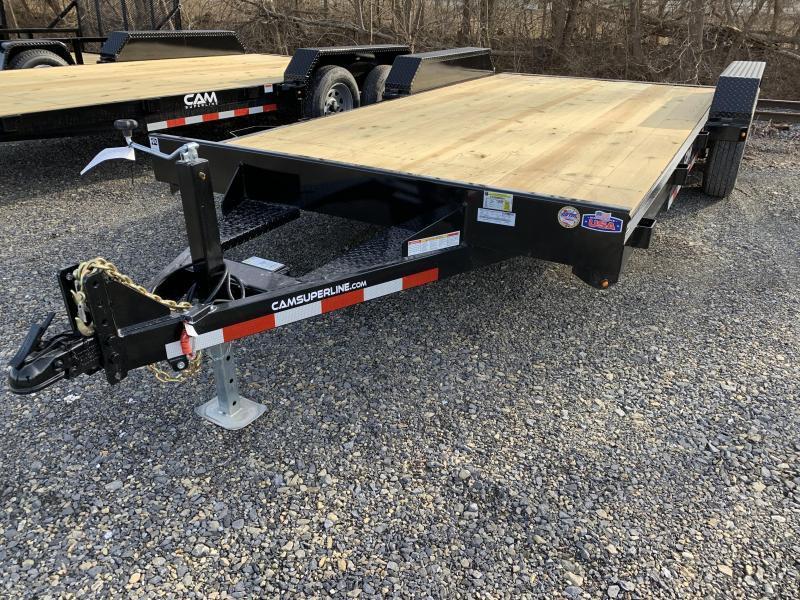 2022 Cam Superline 18' Car Hauler w/ Removable Fenders BLACK