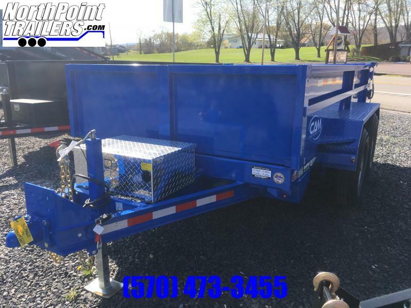 2022 CAM Superline 6X10 DUMP TRAILER With Ramps BLUE NorthPoint Trailers Aluma and ATC