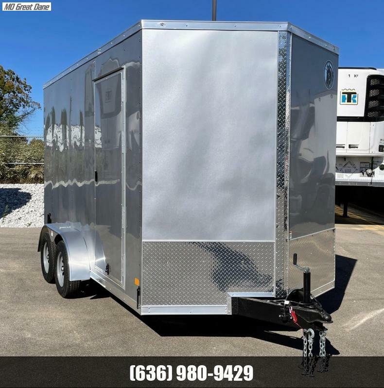 CLEARANCE 2023 Darkhorse 7x14 V Nose 90" High Enclosed Cargo Trailer