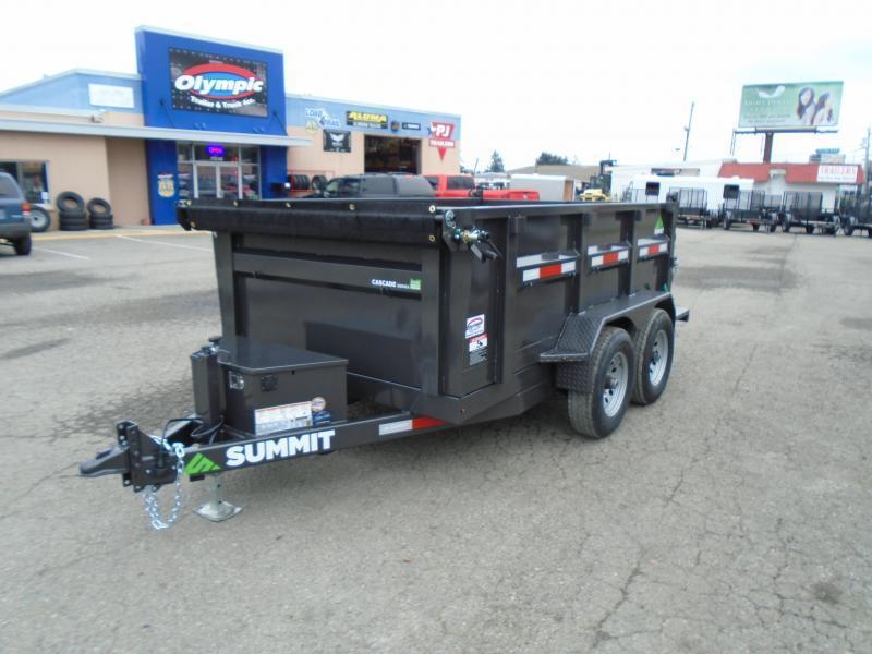 2024 Summit Cascade 6x10 10K Dump Trailer With Tarp / Ramps / Spreader