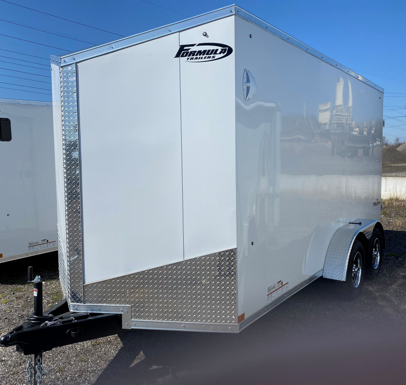 2021 Formula Trailers 7X14 Enclosed Cargo Trailer JTI Inc Snow Plows, Dump Trailers