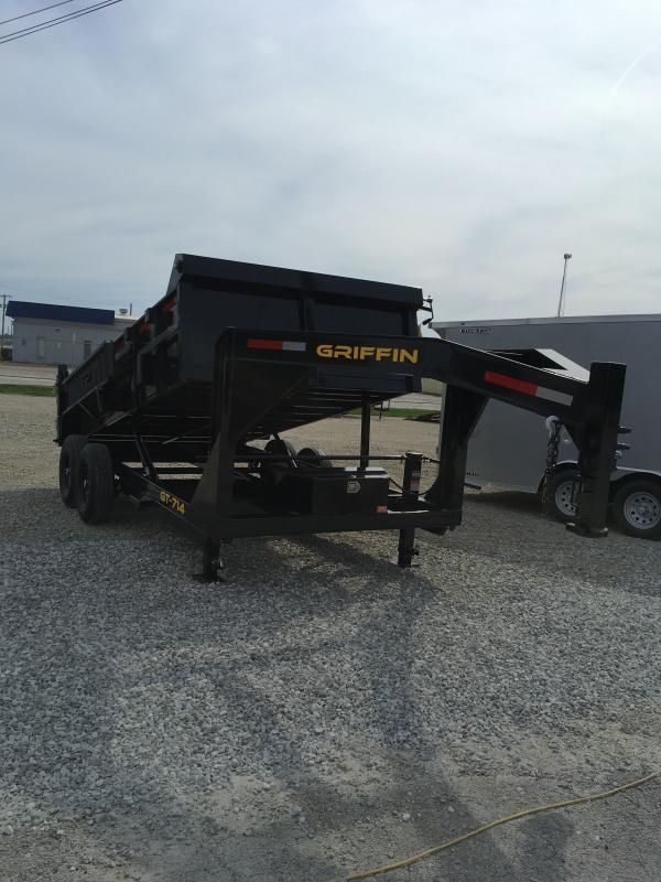 2023 GRIFFIN 7 x 14 GT714 GOOSENECK DUMP 14K Custom Way Trailer Sales Trailers & Snow Equipment