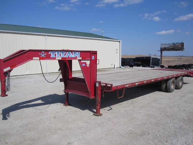 2012 Titan Trailers 102x30 Gooseneck Flatbed Trailer M&M Trailers in NE Shop Dump, Flatbed