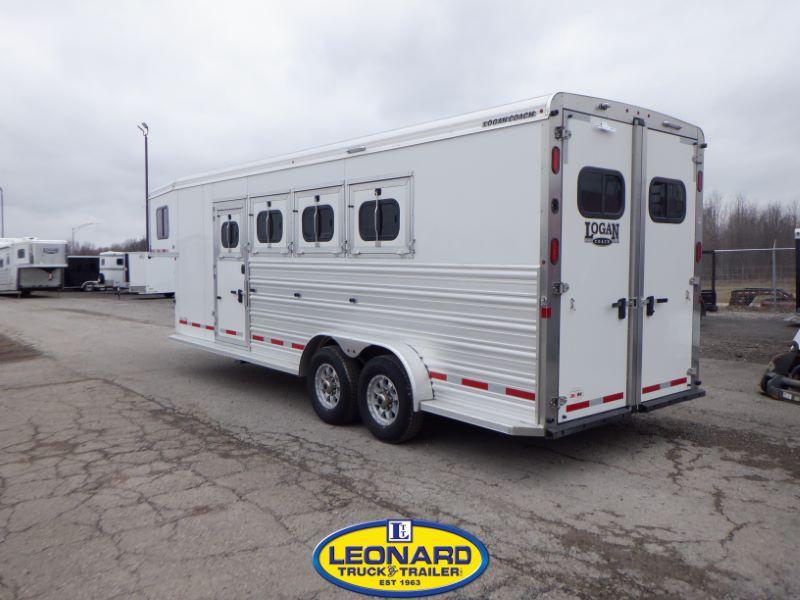 2022 New 4 Horse Logan Riot Slant Load Gooseneck Horse Trailer Horse