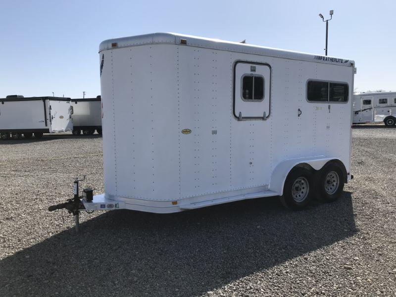 1996 2 HORSE FEATHERLITE BUMPER PULL HORSE TRAILER Two Horse Trailers