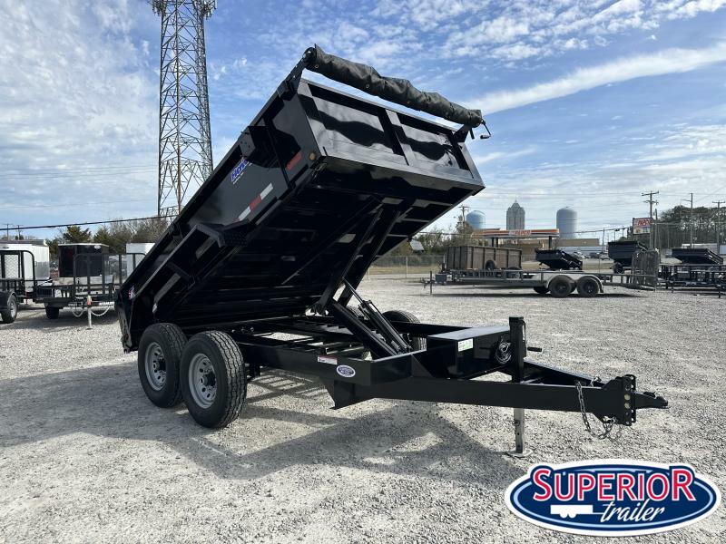 2023 Hawke 7x12 12K Dump w/ Spreader Gate Ramps and Tarp Superior