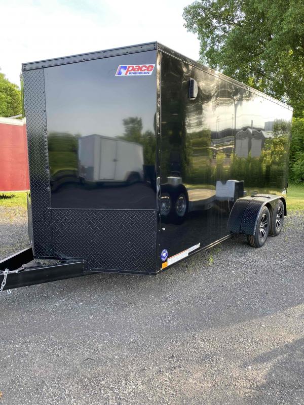 2023 Pace American Journey Cargo Se Flat Cargo / 7X16 Enclosed Trailer