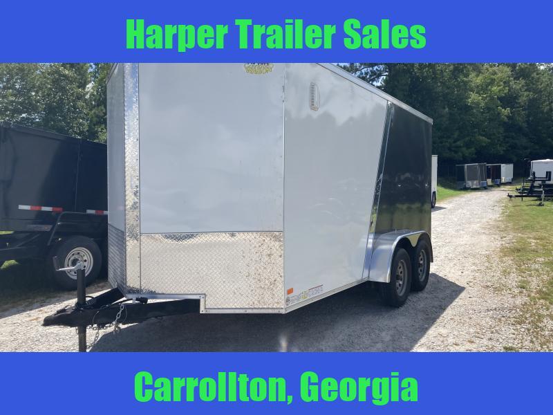 USED/REPO 2022 Covered Wagon 7X14 Tandem Axle Enclosed Trailer Harper
