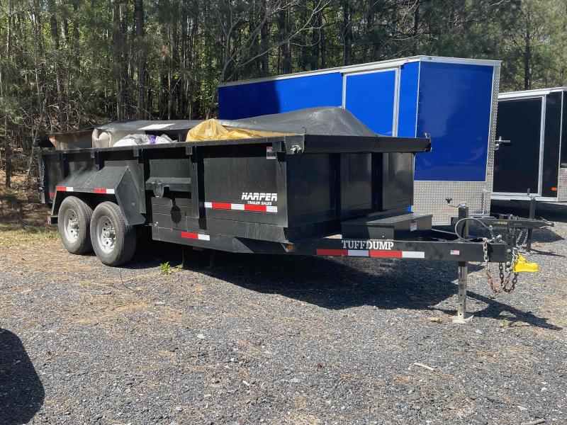 PREOWNED 2023 TUFFDUMP 7X16 DUMP TRAILER 2' WALLS Harper Trailer