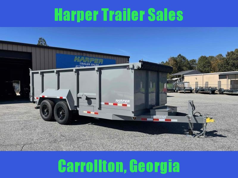 2023 TUFFDUMP 7X14 DUMP TRAILER 4' WALLS Harper Trailer Sales