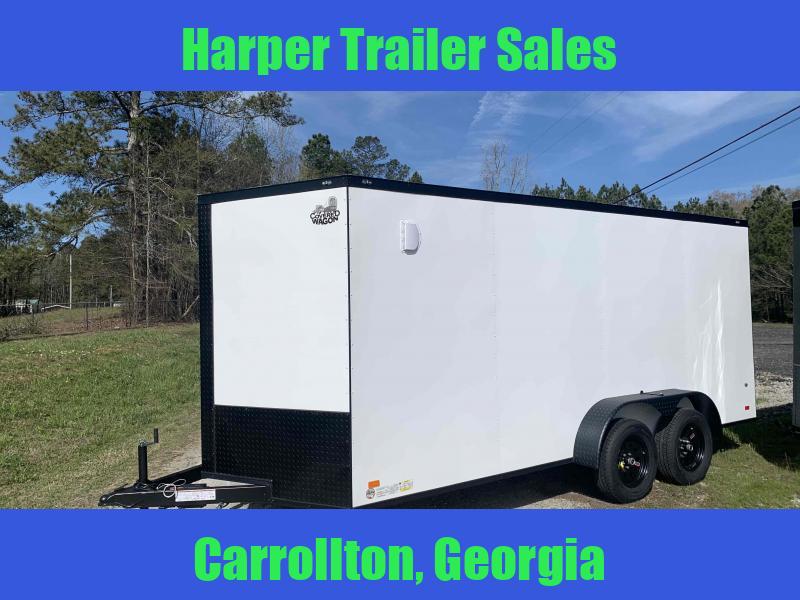 2023 COVERED WAGON 7X16 TANDEM AXLE ENCLOSED TRAILER WITH BLACKOUT KIT