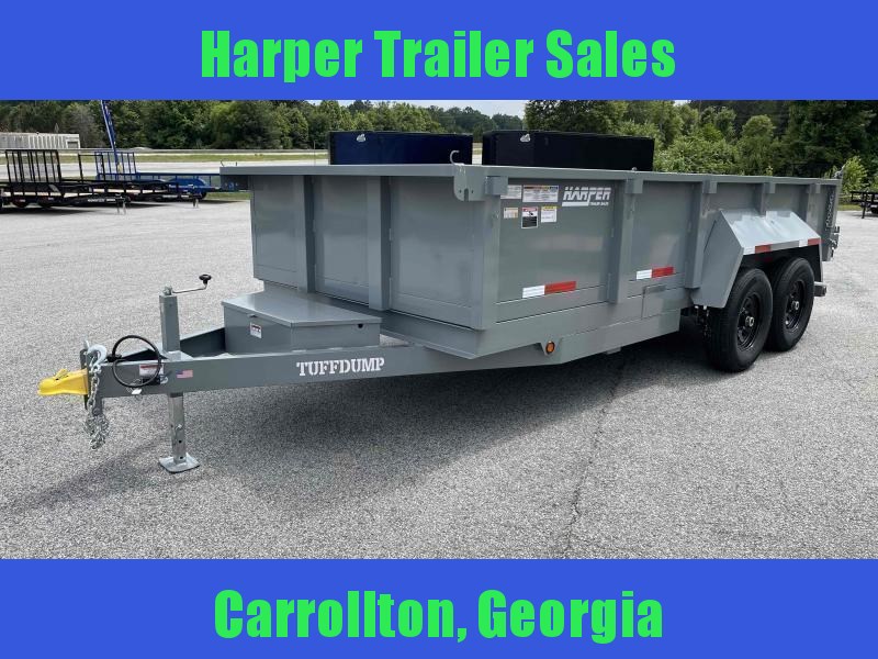 2023 TUFFDUMP 7X16 Dump Trailer 2' Walls Harper Trailer Sales