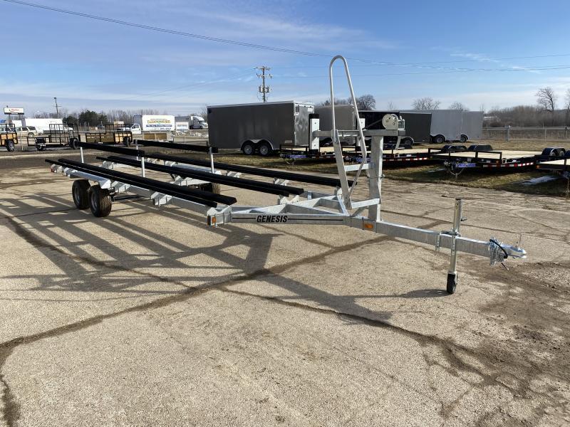 Genesis 20' Float On Tritoon Boat Trailer USA Trailers Michigan's Leading Trailer Dealership