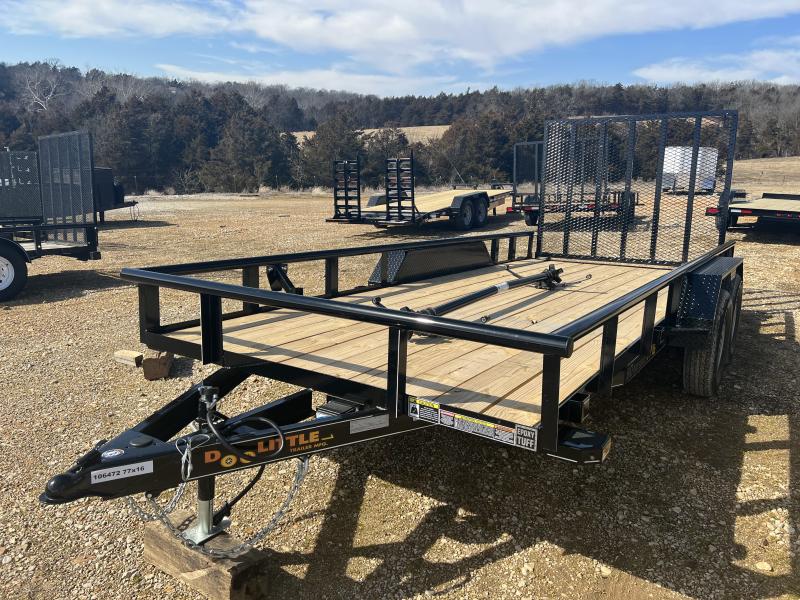 2022 Doolittle Trailers 77x16 Tandem Axle Utility CSH Trailers and
