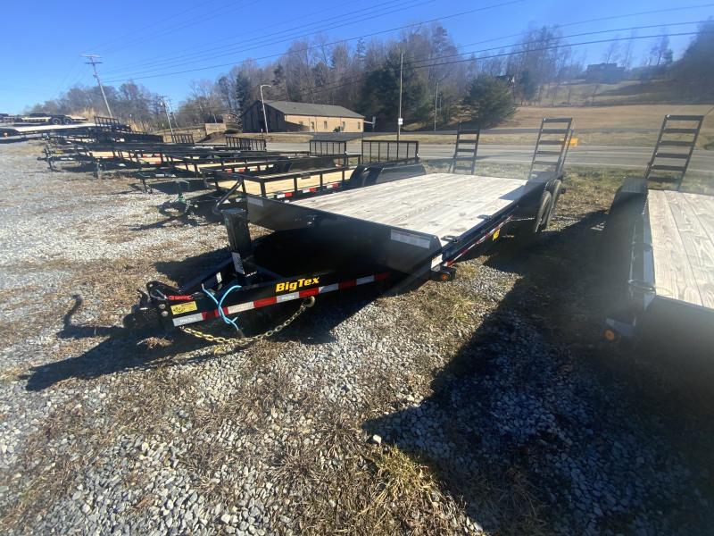 Big Tex Trailers 14ET 14K TAND EQUIP W/DT 83x20 KR DVT Knee Ramps Black
