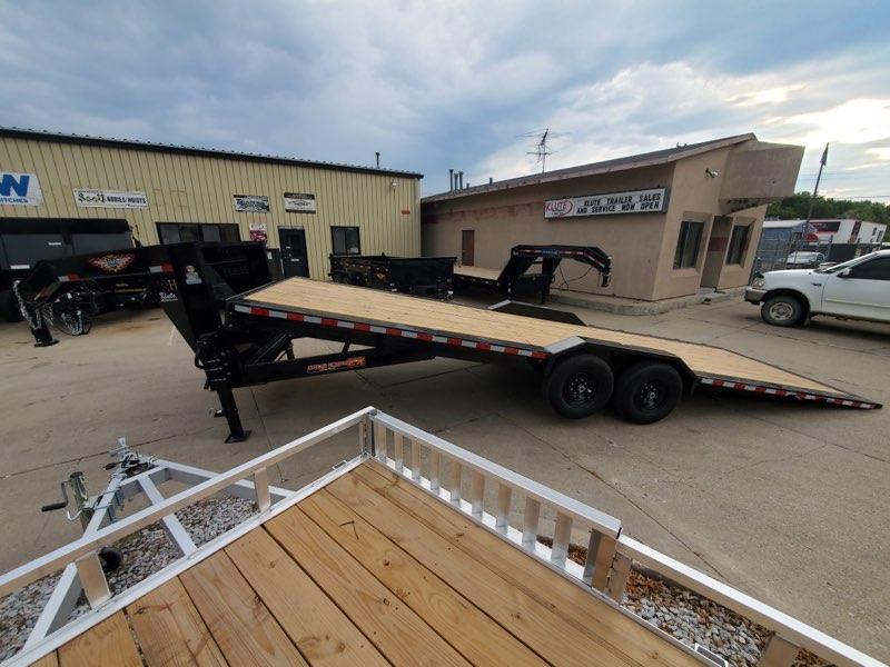 2023 H and H Trailer 82x26 Electric Tilt Heavy Duty Gooseneck Speed