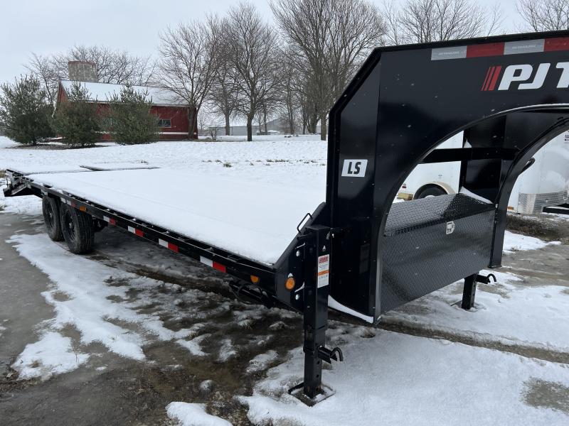 2023 PJ Trailers LS252 Equipment Trailer 102x25 TA GOOSENECK DOVETAIL W