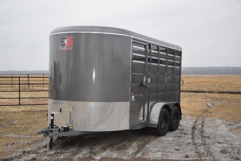 2024 S&S Manufacturing 2 HORSE SLANT LOAD Horse Trailer Horse