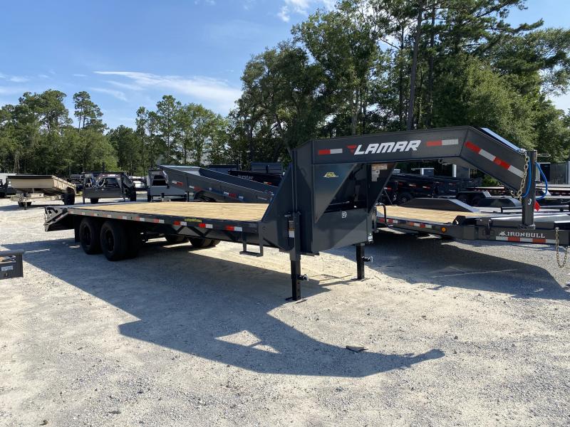 2023 Lamar Trailers 102X25 GOOSENECK Deckover Trailer Bayou Trailers