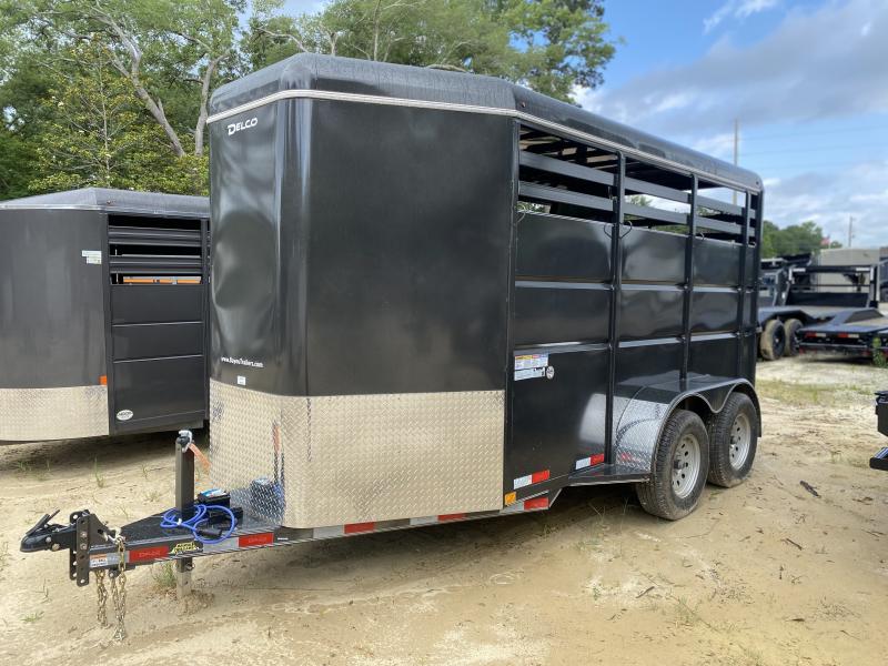 2023 Delco Trailers 2 Horse Trailer 6'x14' Cargo / Enclosed Trailer