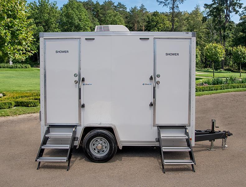 2 Station Restroom / Shower Trailer (2 Standard / 1 Winter heat pkg