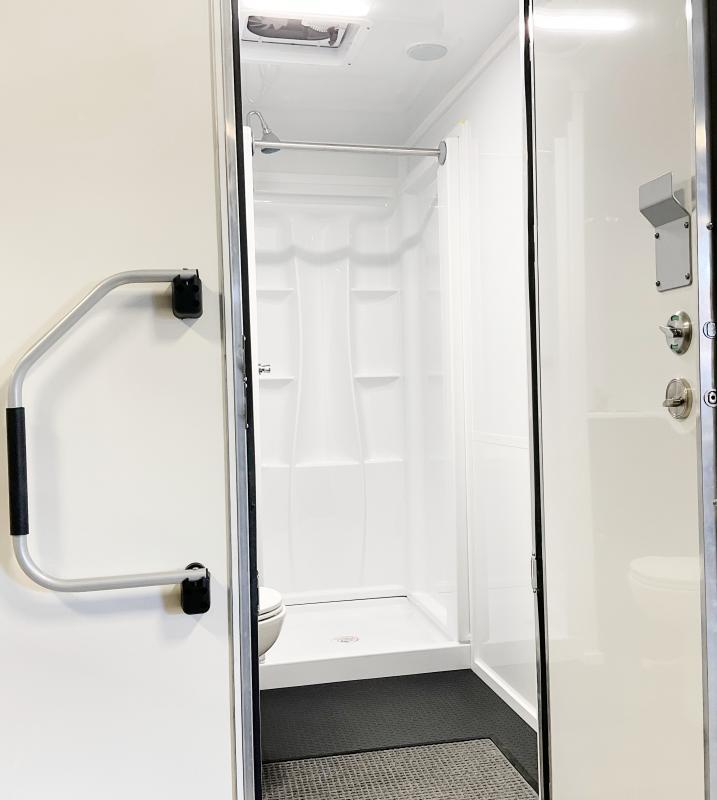 3 Station Restroom / Shower Trailer Electric HW Ready2Go Restroom