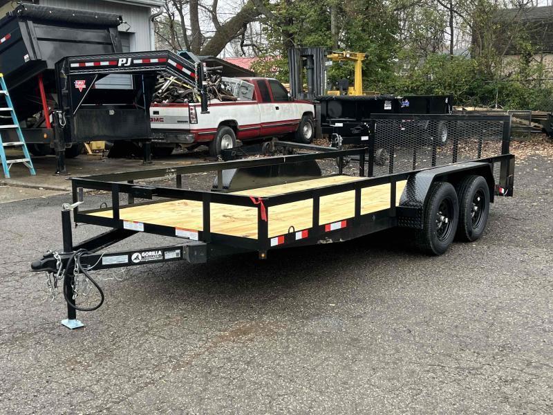 2023 Gorilla Trailer 6'4" x 16' Tandem Axle Utility Trailer Sanford