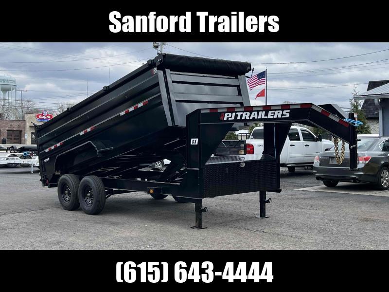 2022 PJ Trailers 16' x 83" Low Pro Dump w/ 8k Axles (DX) Dump Trailer