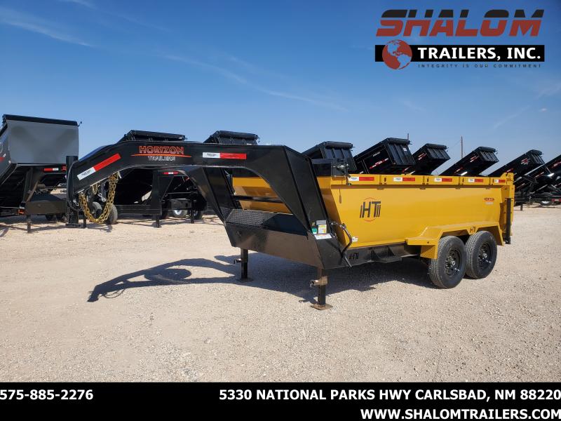 HORIZON 82" X 14' HZ7 LEGACY DUMP 14K GOOSENECK Shalom Trailers in Carlsbad NM, Roswell, NM