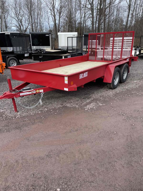 2022 Car Mate Trailers 7K 6.5x14 Steel Sided Utility Trailer J&J