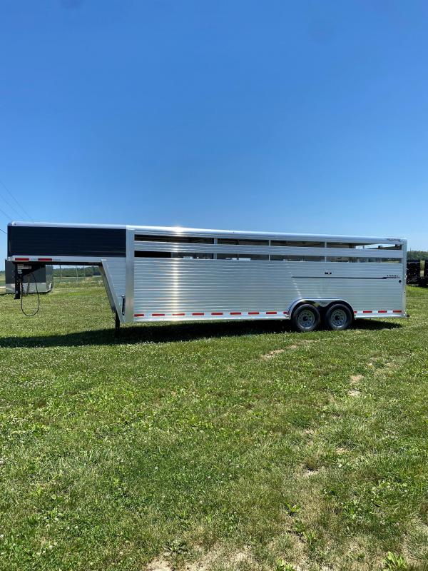 2023 Hillsboro Industries 7'6"x24'x6'8" 14K Endura Livestock Trailer