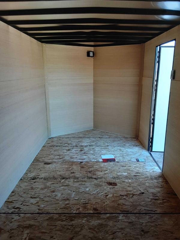 2023 AERO 7X16 BLACK BLACKOUT ENCLOSED TRAILER Lakes Area Trailer