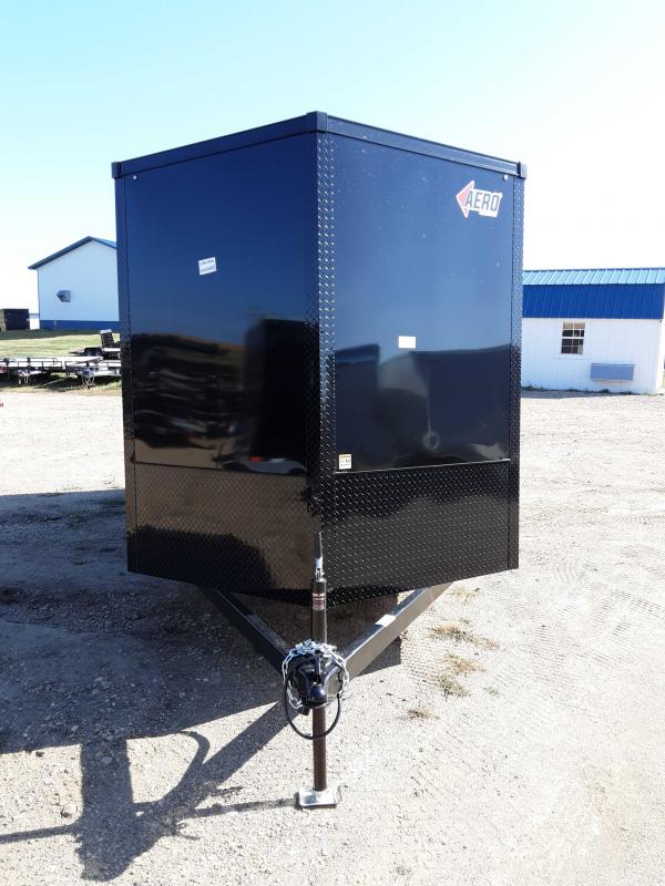 2023 AERO 7X16 BLACK BLACKOUT ENCLOSED TRAILER Lakes Area Trailer
