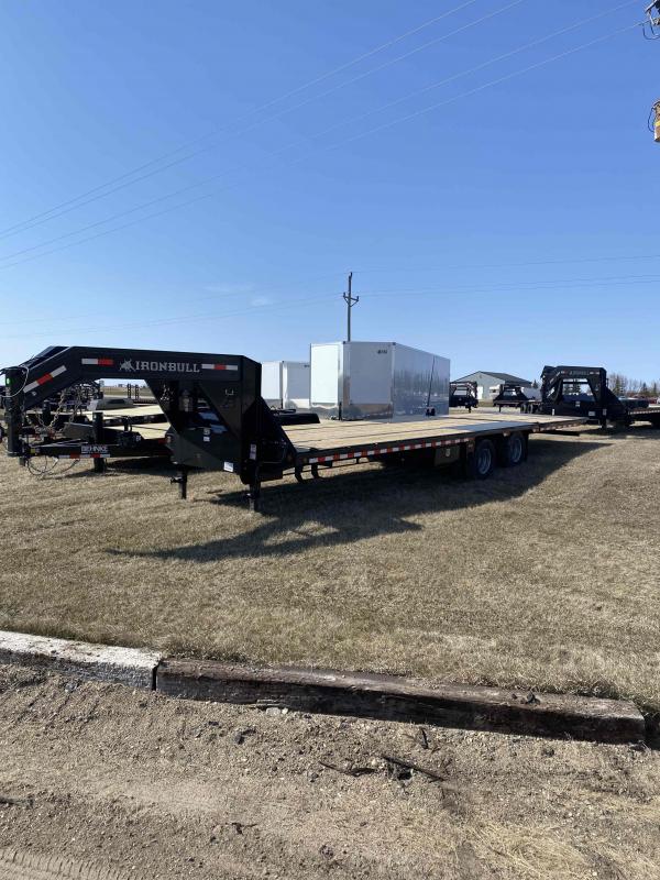2022 Iron Bull 102X32 20K HYDRAULIC DOVETAIL GOOSENECK TRAILER Lakes