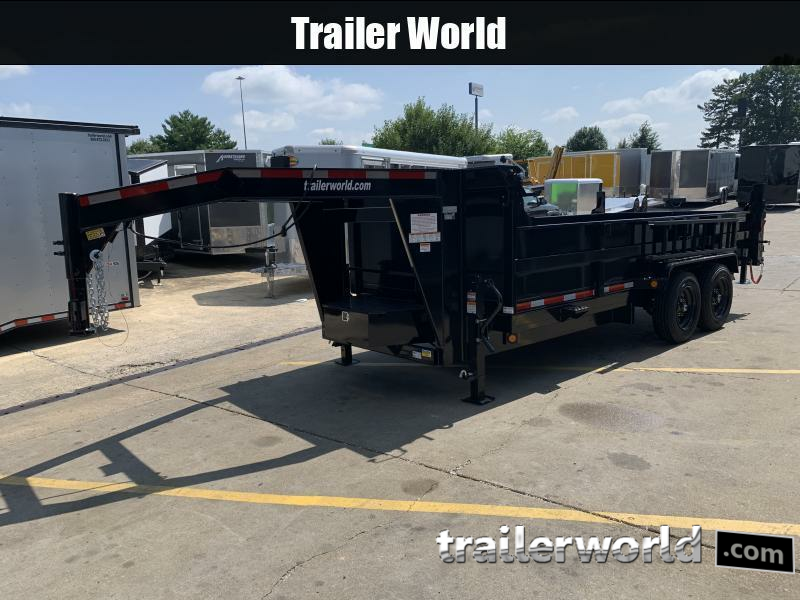 2024 QS 16' Gooseneck Dump Trailer 16K GVWR Trailer World of Bowling