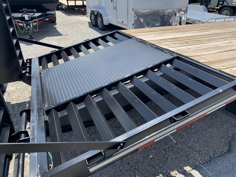 2022 Better Built 30' 10 Ton Popup Tail Gooseneck Flatbed Trailer