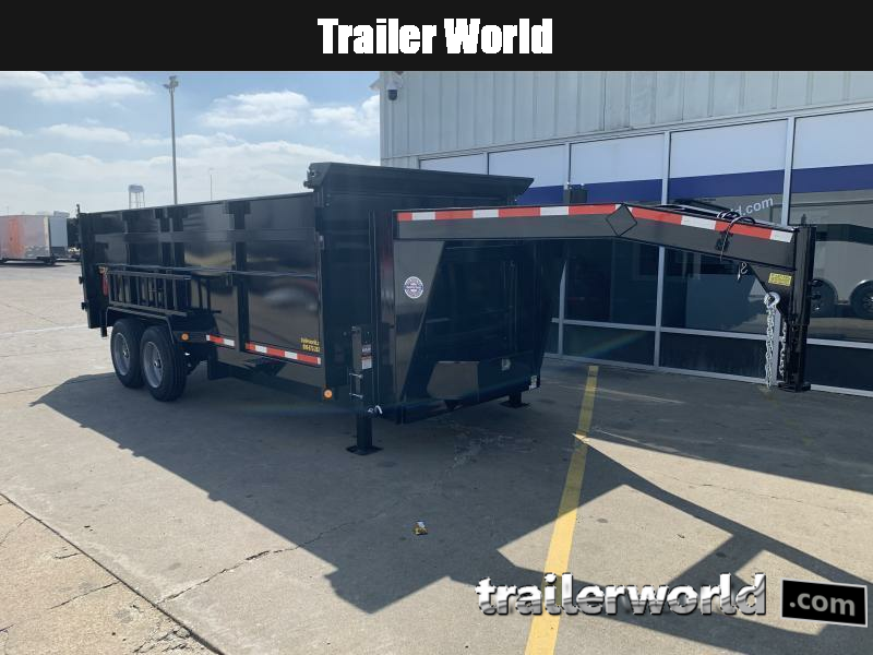 2024 QS 16' Gooseneck Dump Trailer 16K GVWR W/ 4FT. SIDES Trailer