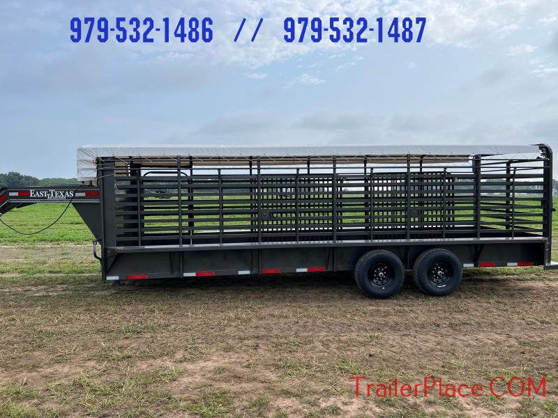 2023 East Texas 80 x 28' Livestock Trailer Trailer Place Wharton